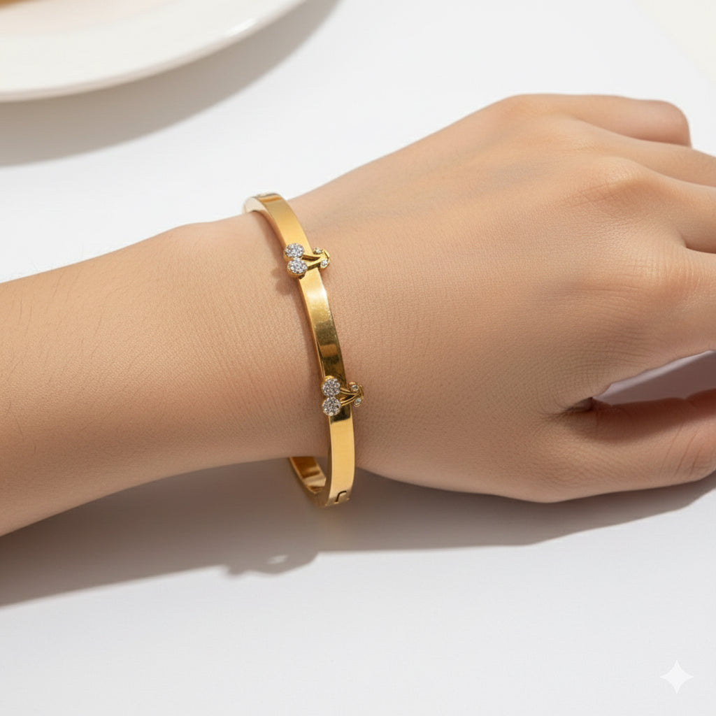 Cherry Diamond Bangle