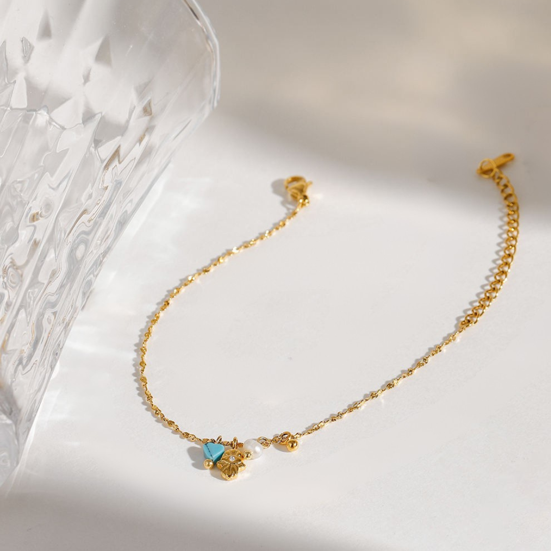 Sea Evil Eye Charm Bracelet