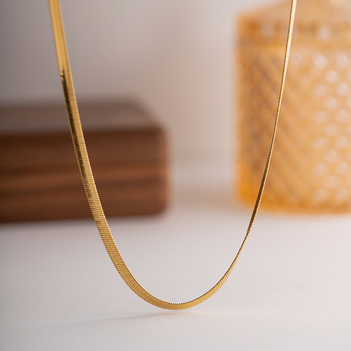 साँप चेन हार - 4 मिमी