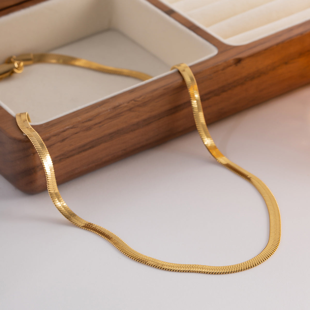 साँप चेन हार - 4 मिमी