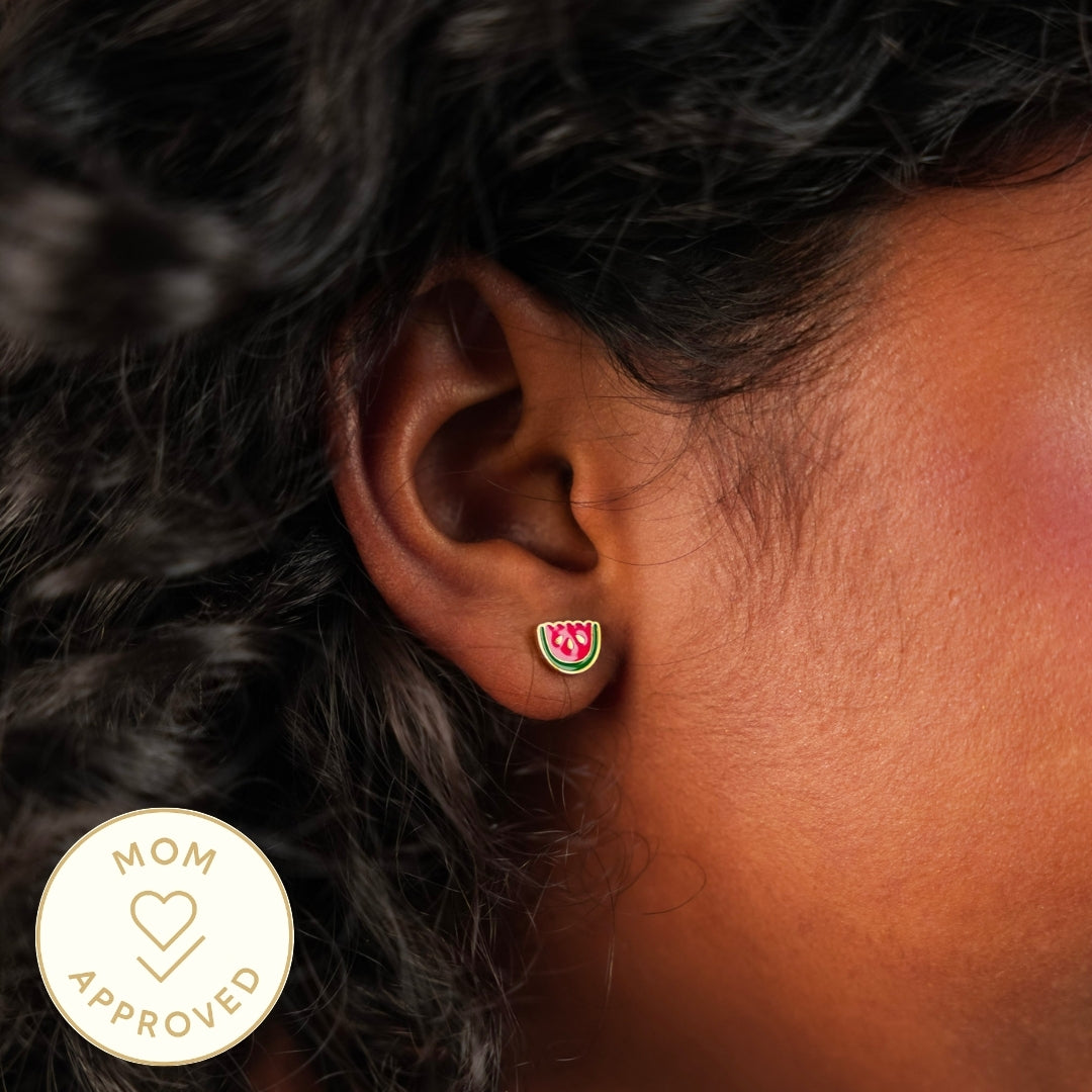 तरबूज स्टड इयररिंग