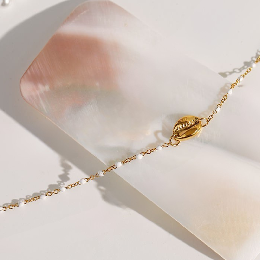 Sea Shell Pearl Bracelet