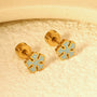 Snowflake Stud Earring