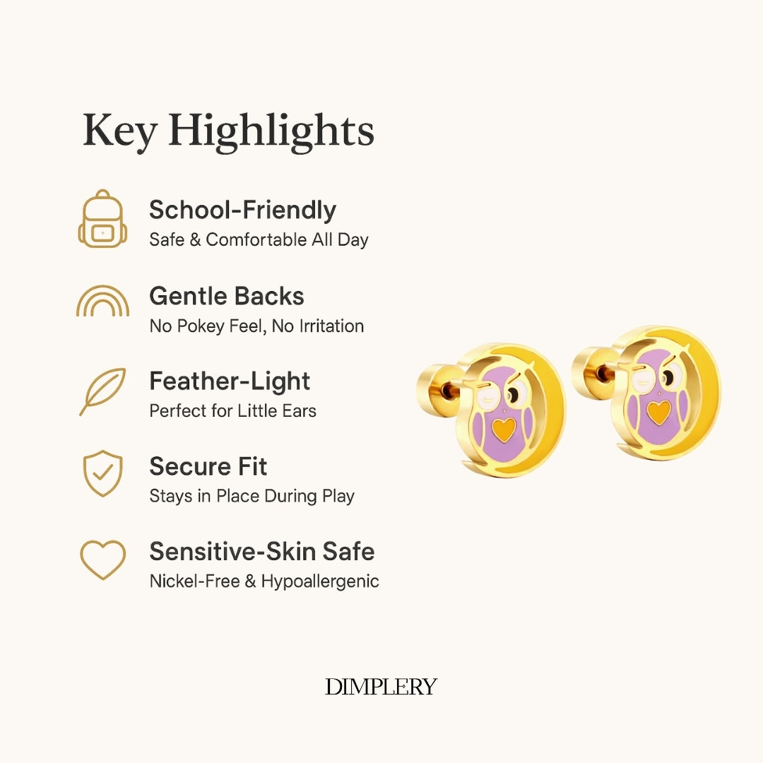 प्यारा उल्लू स्टड बाली