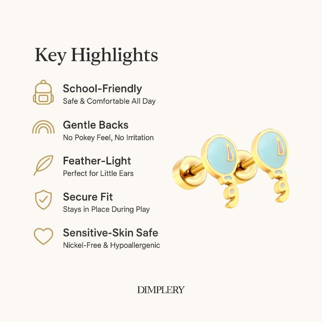 बैलून स्टड इयररिंग