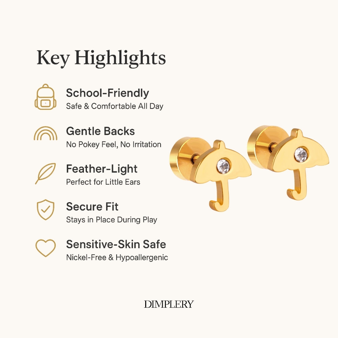 छाता स्टड इयररिंग