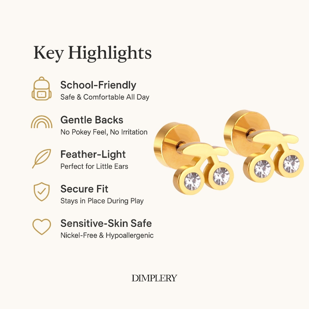 चेरी स्टड इयररिंग