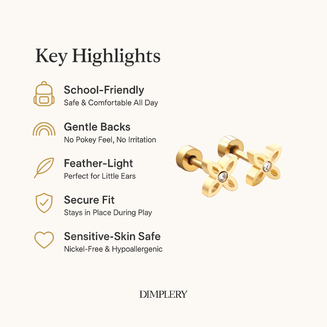 फूल स्टड बाली