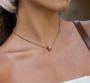 Aira Pink Charm Necklace