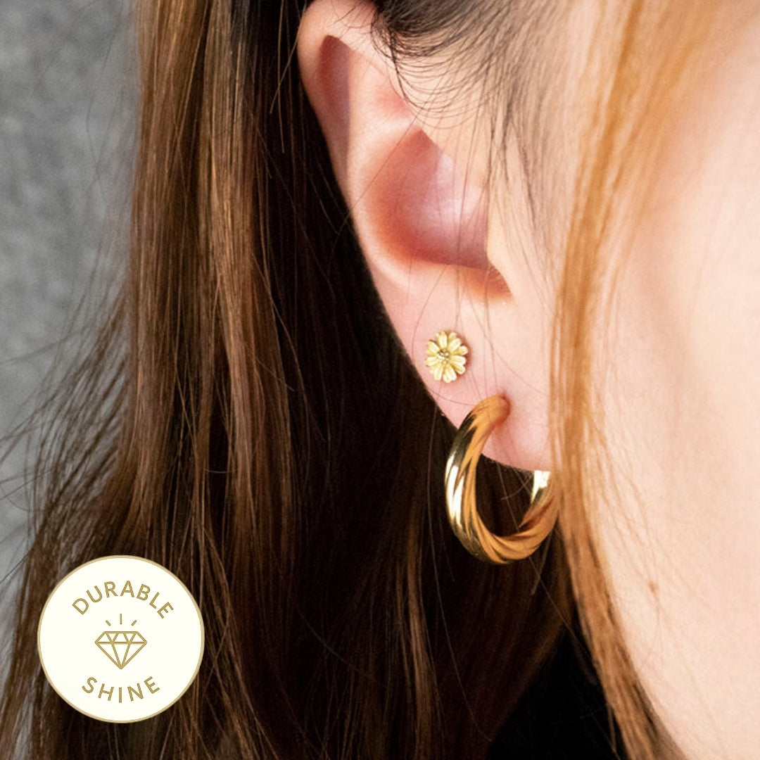 Small Twisty Hoop Earring