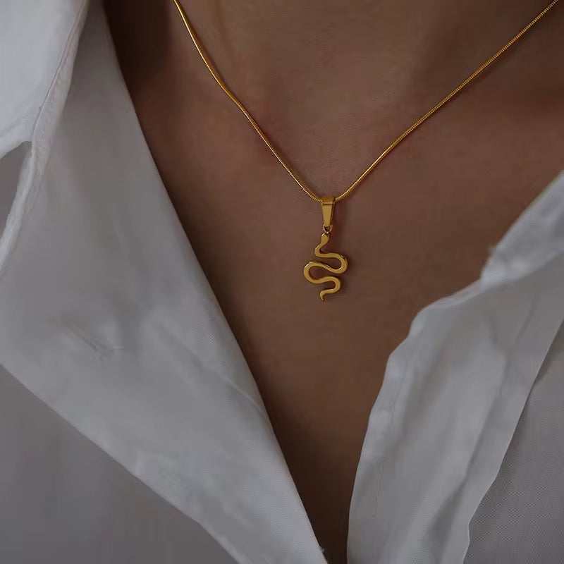 Snake Pendant Necklace