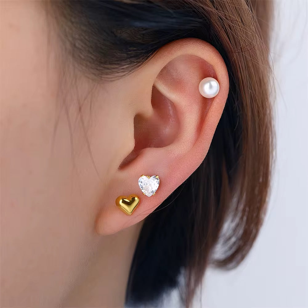 3 Earring Set - Hearty Love