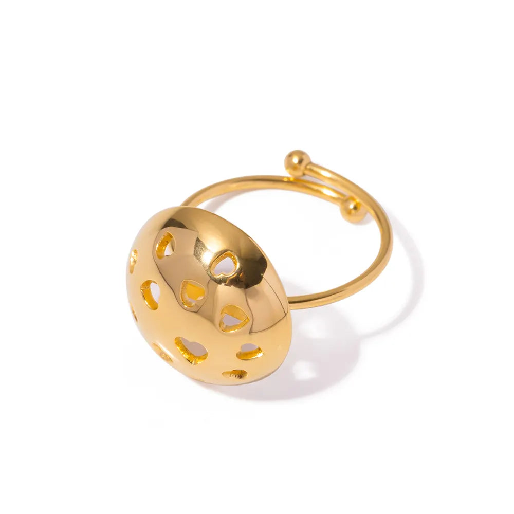 हार्ट ग्लोब आकार बदलने योग्य अंगूठी