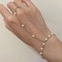Ira Pearl Hand Chain Bracelet