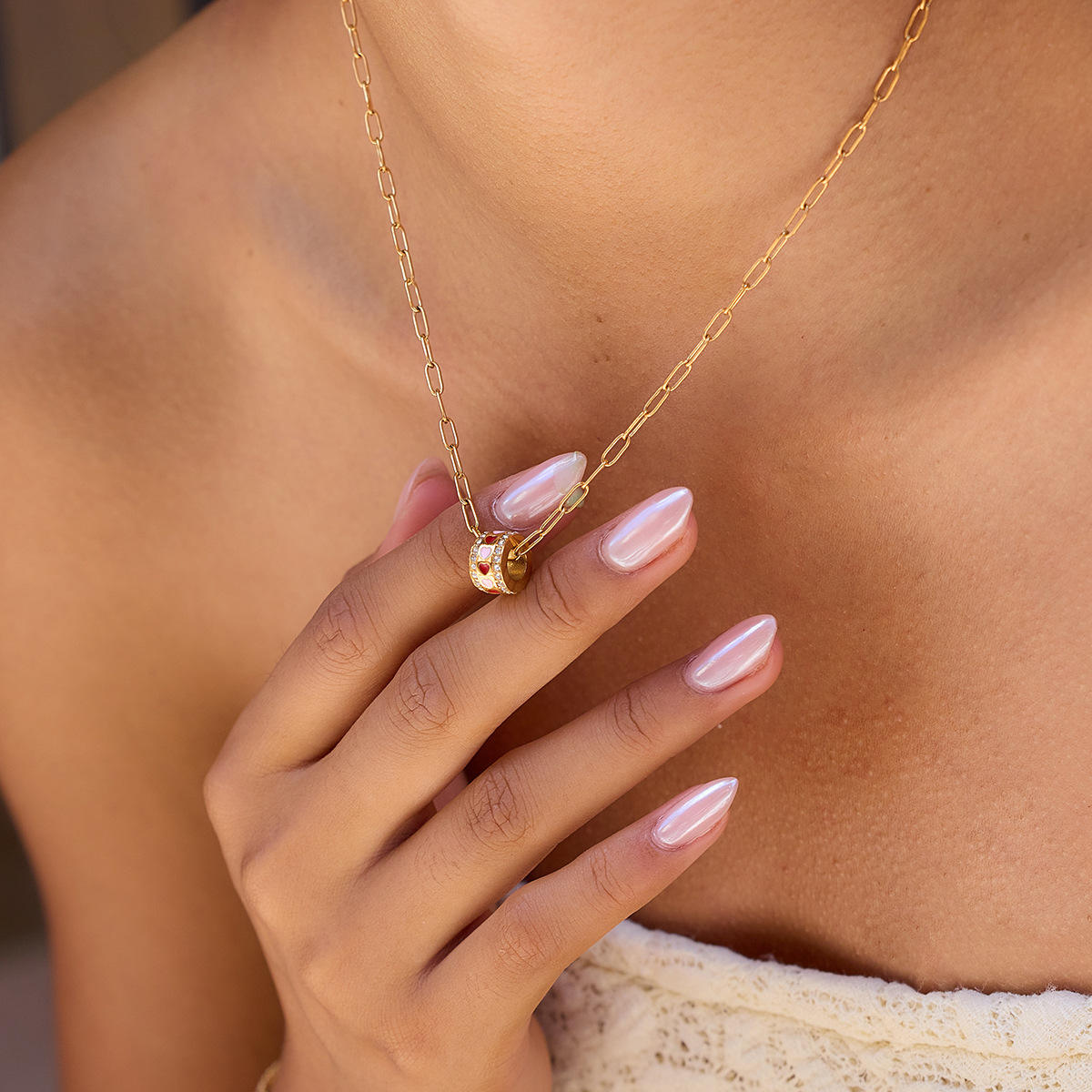 Aira Heart Charm Necklace