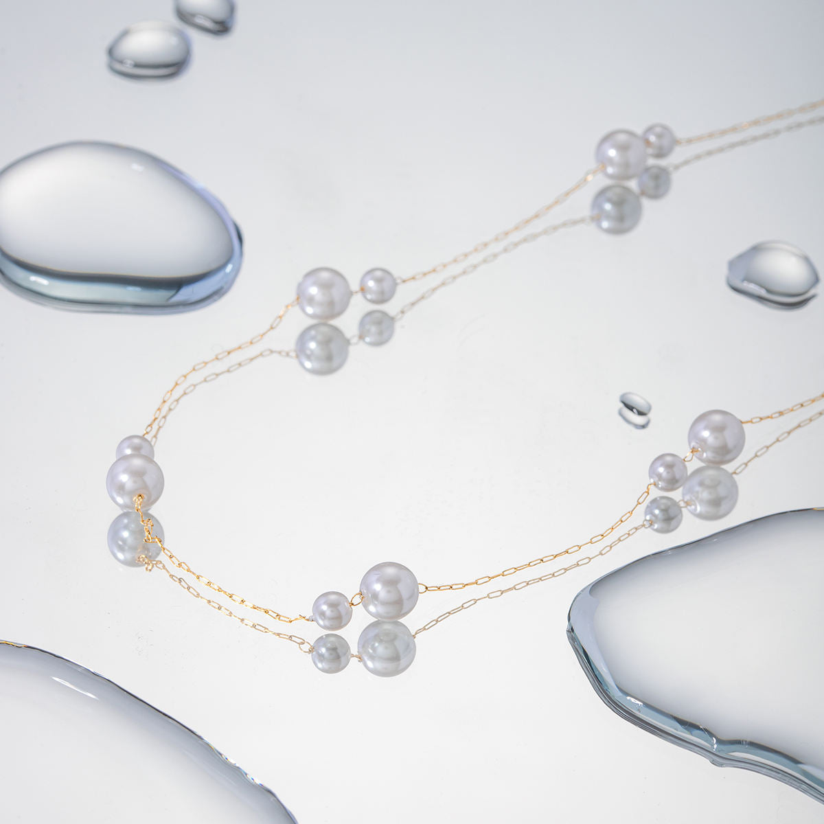 जुड़वां मोती का हार