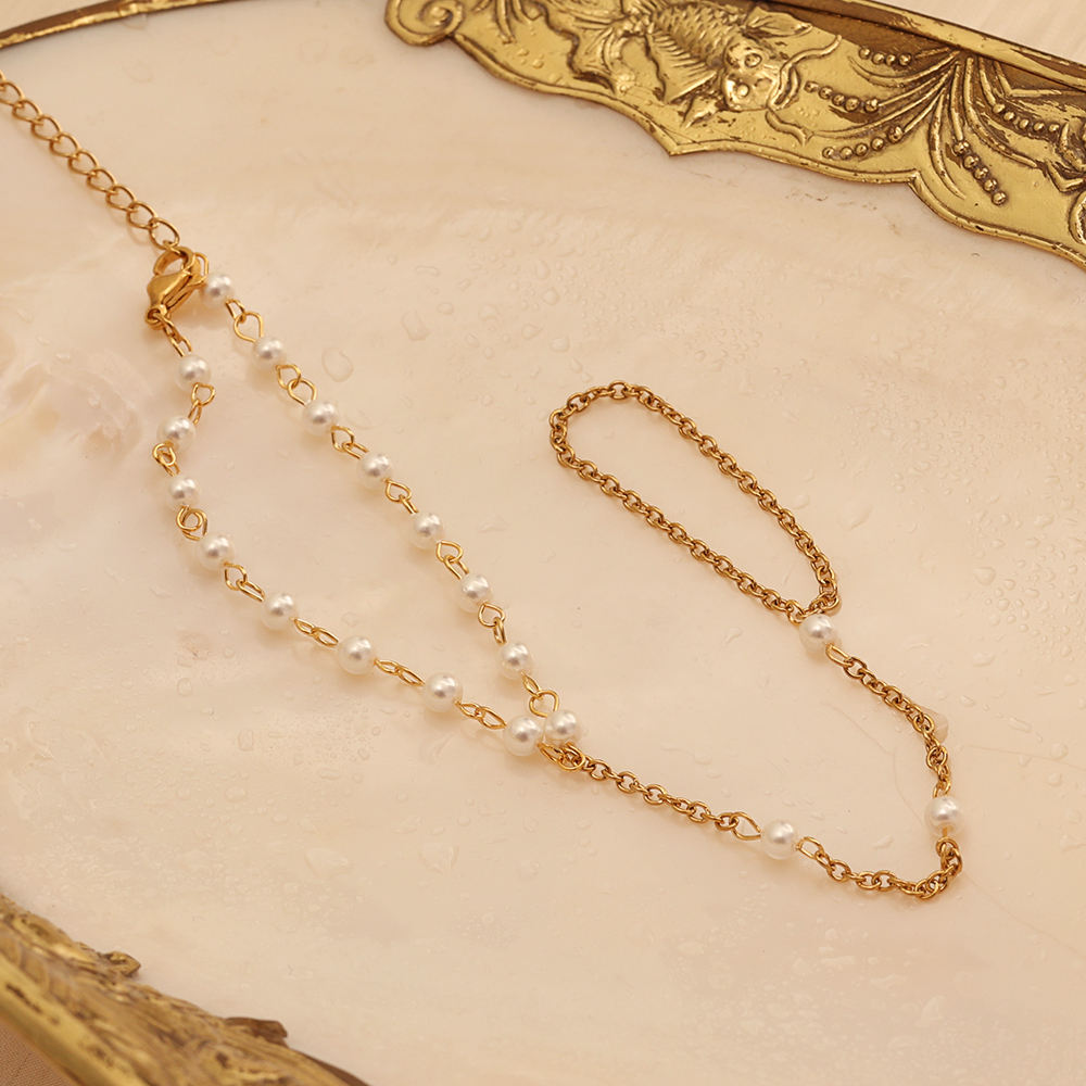 Ira Pearl Hand Chain Bracelet