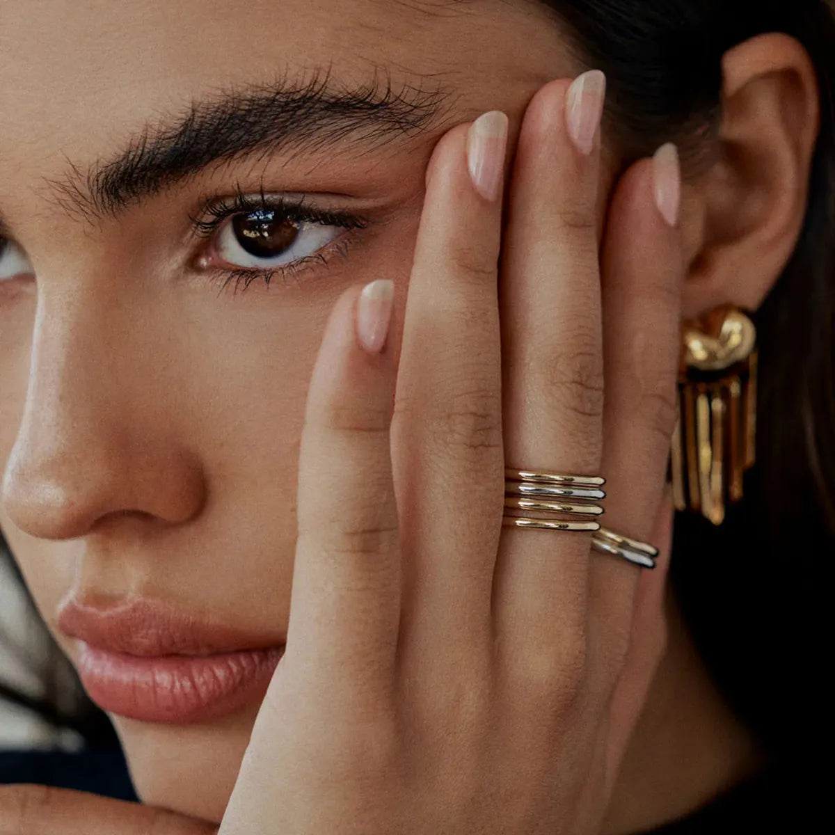 3 स्टैकेबल रिंग का सेट