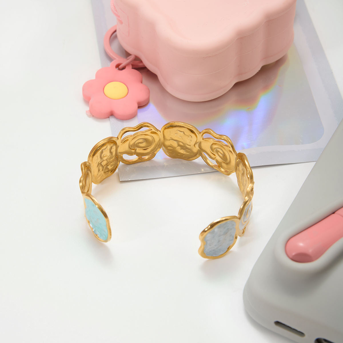 Bold Flower Bangle