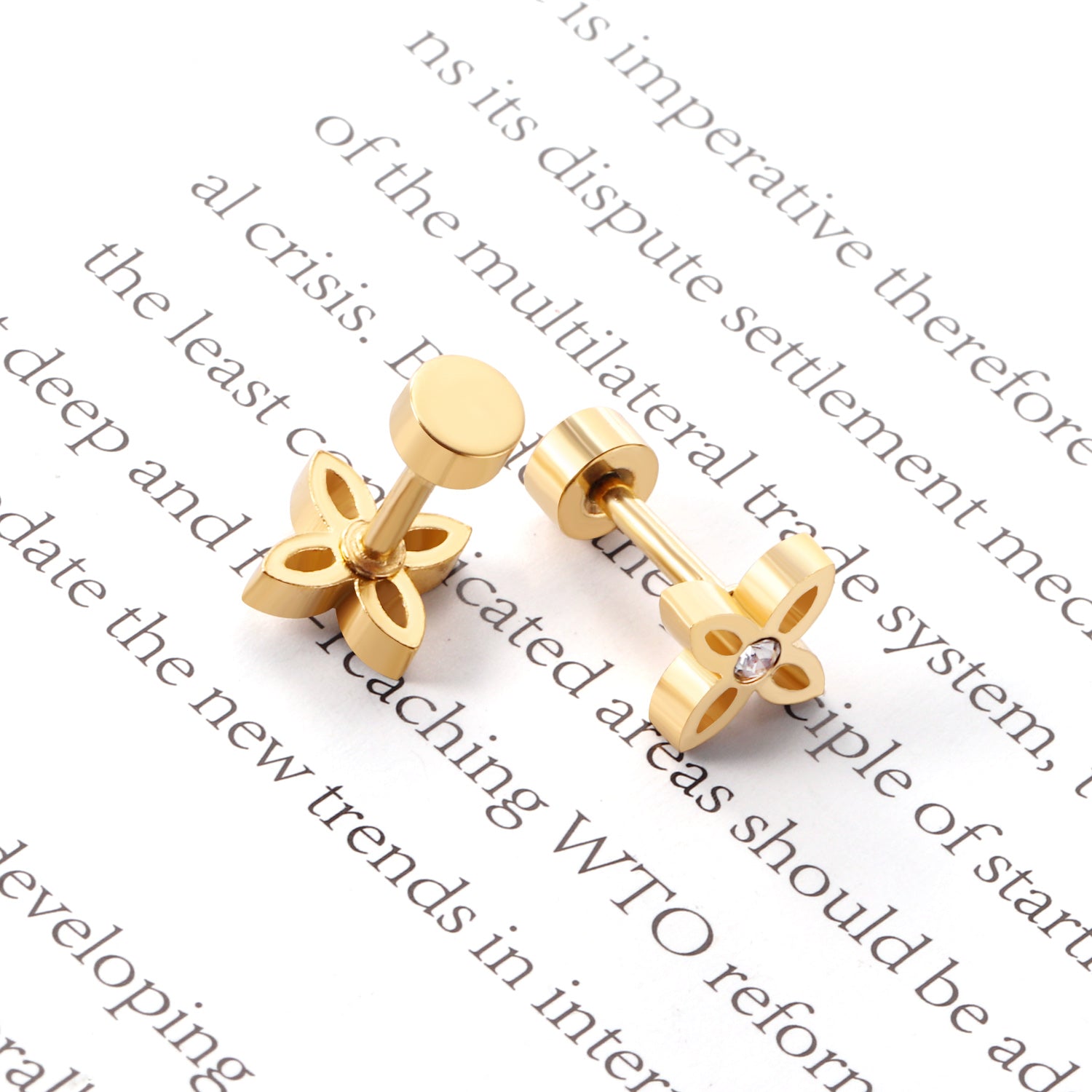 फूल स्टड बाली