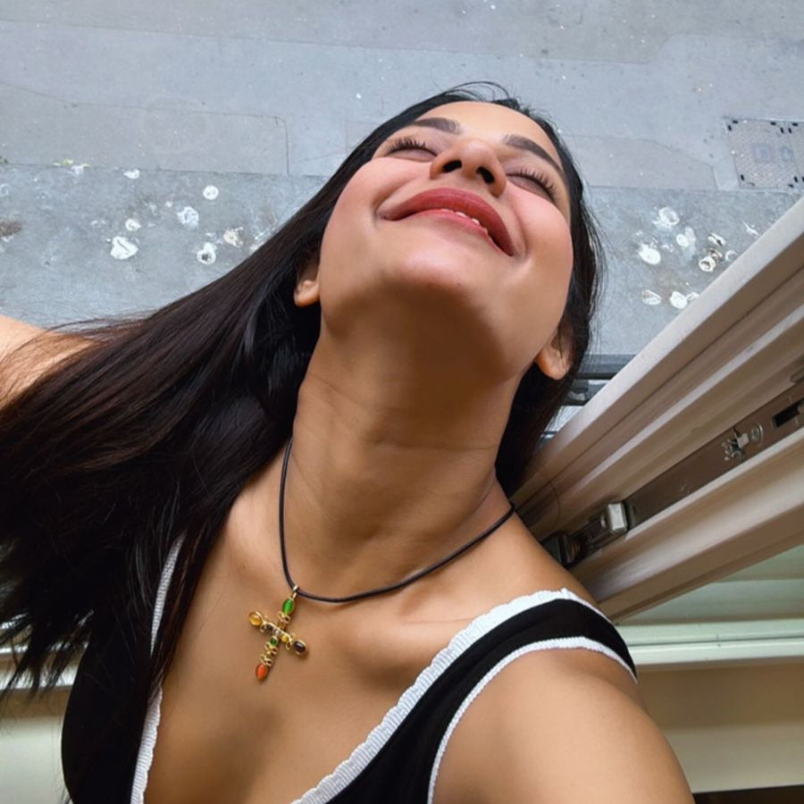 Cross Multicolor Cord Necklace