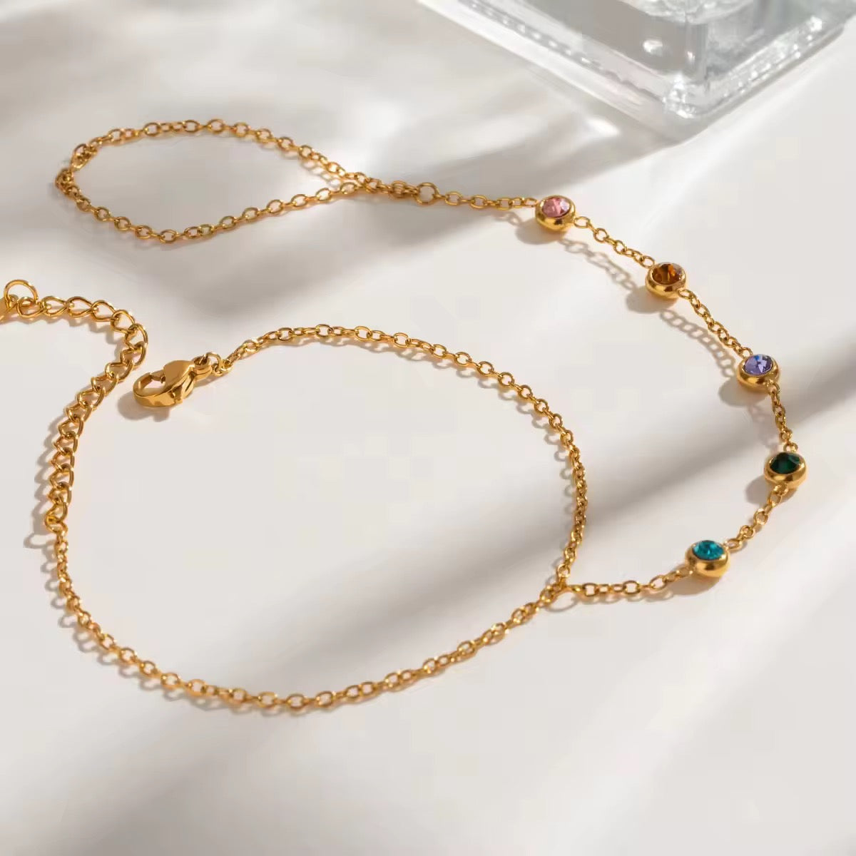 Ira Multicolor Hand Chain Bracelet