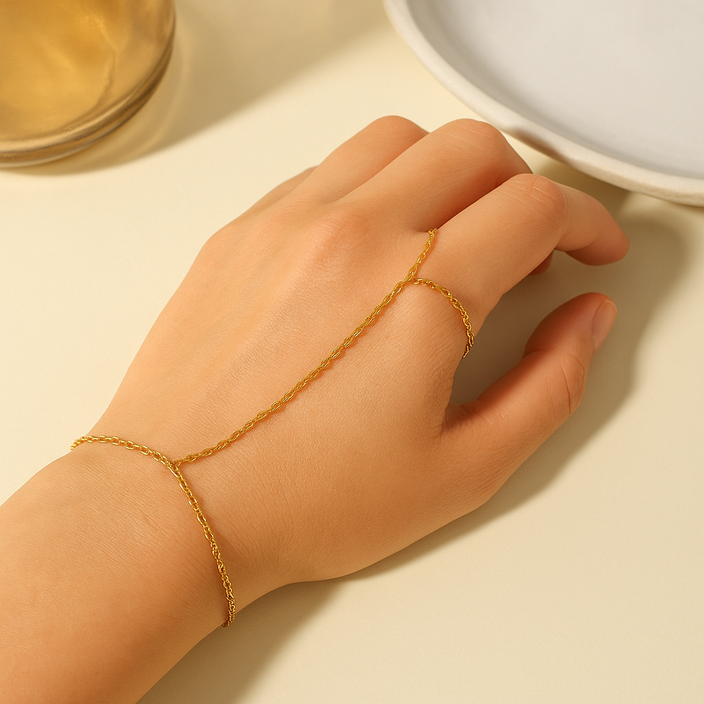 Ira Simple Hand Chain Bracelet