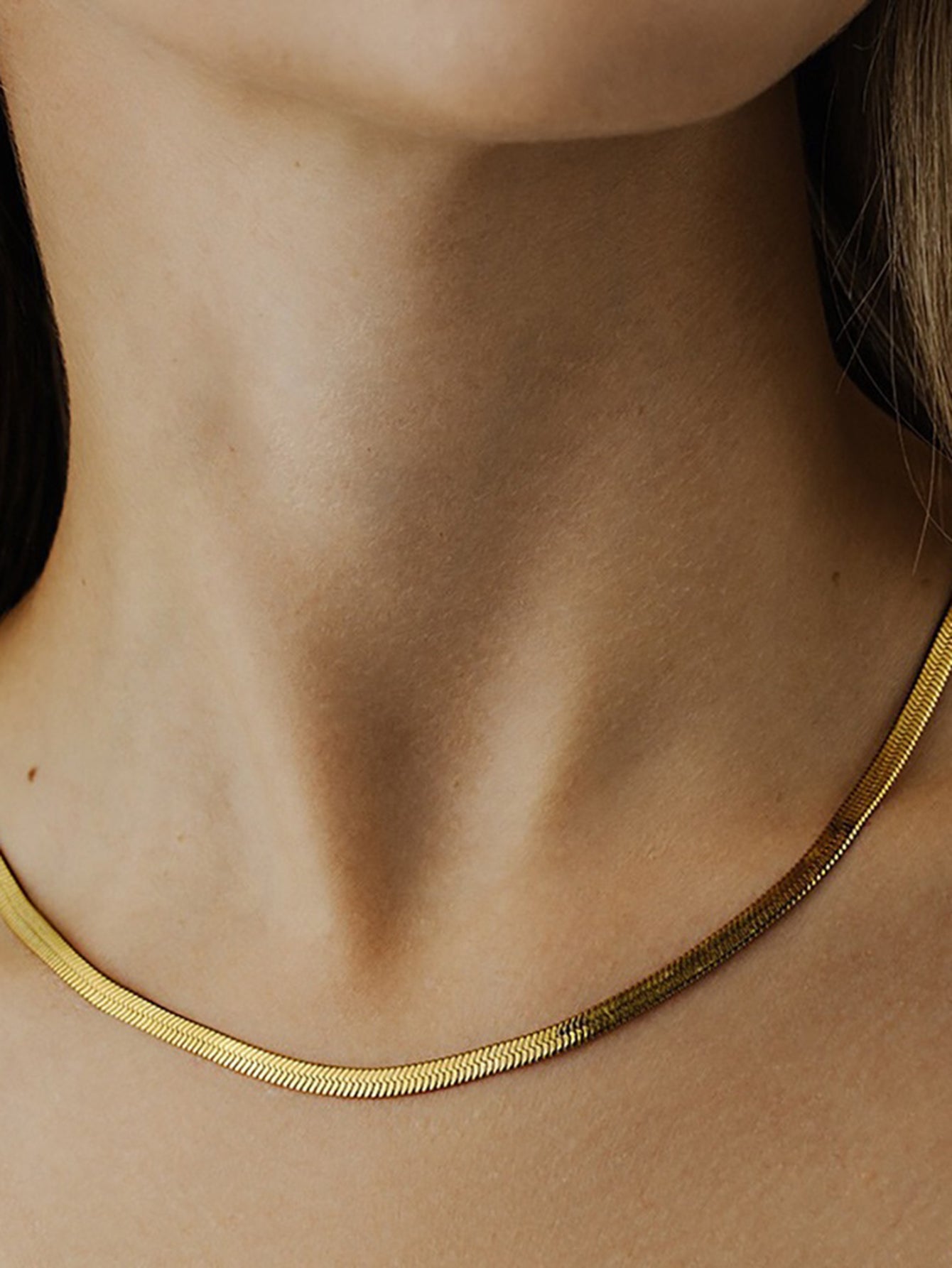 14k Necklace 20 Inch Gold Snake Chain Snake Chain Necklace 4mm