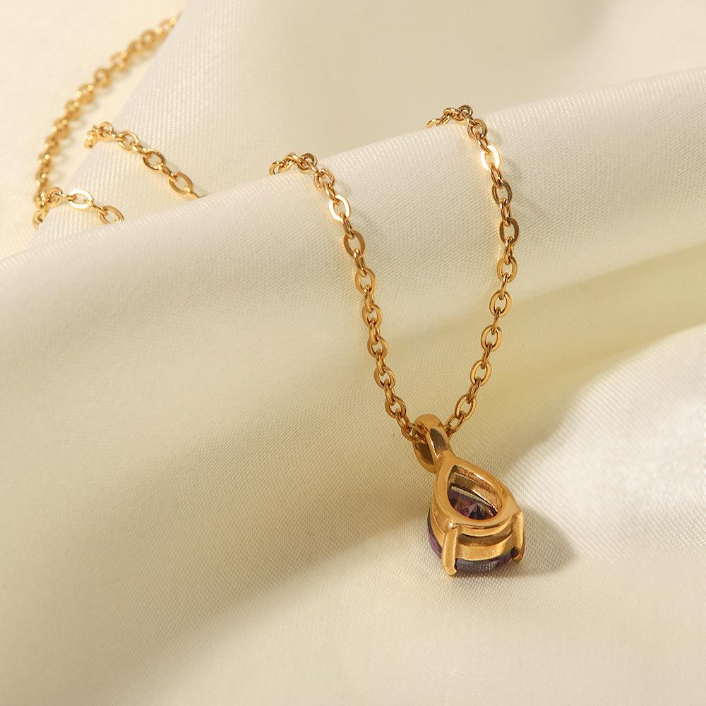 दामिनी ज़िरकोनिया एलीट नेकलेस