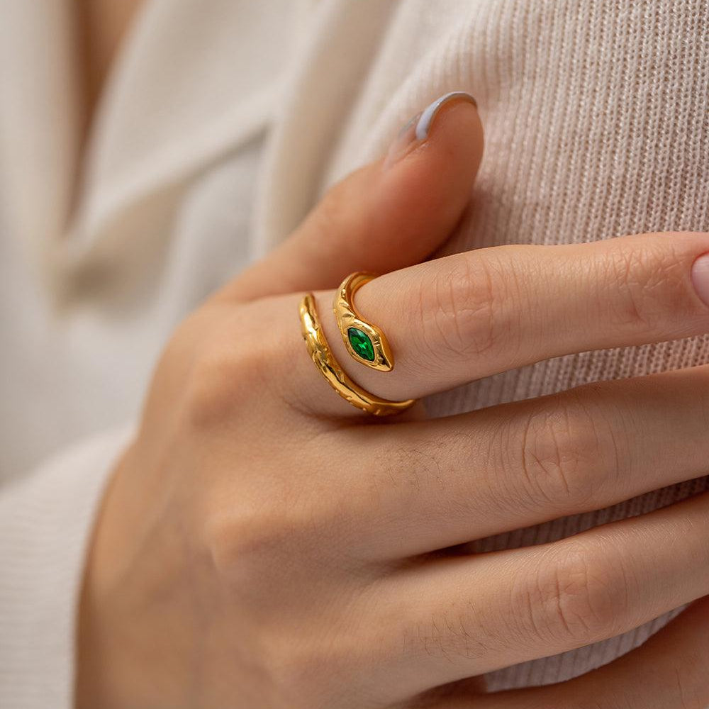 एला स्नेक आकार बदलने योग्य अंगूठी