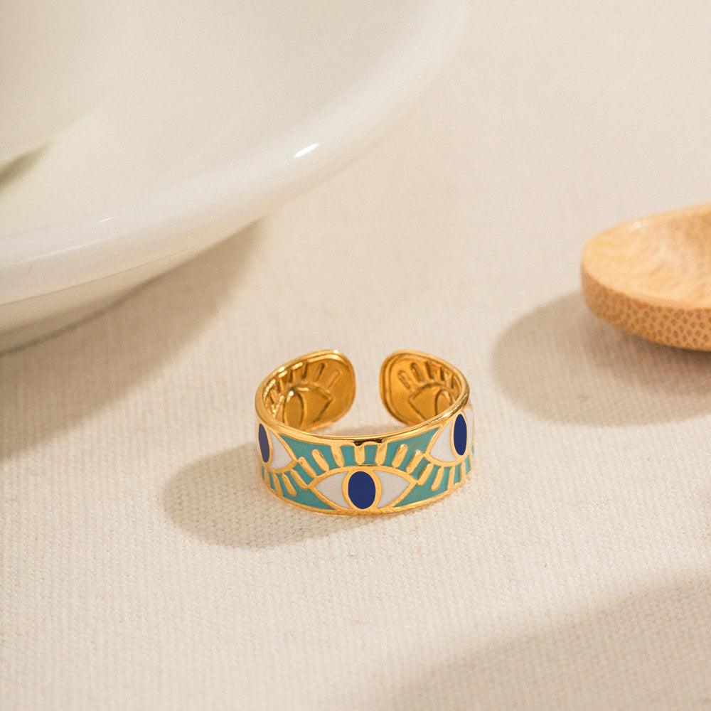 बुरी नज़र का आकार बदलने योग्य अंगूठी