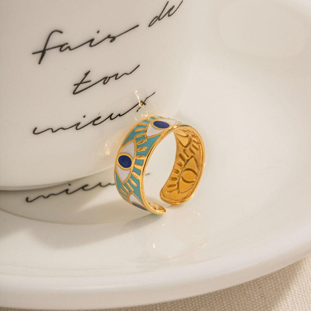 बुरी नज़र का आकार बदलने योग्य अंगूठी