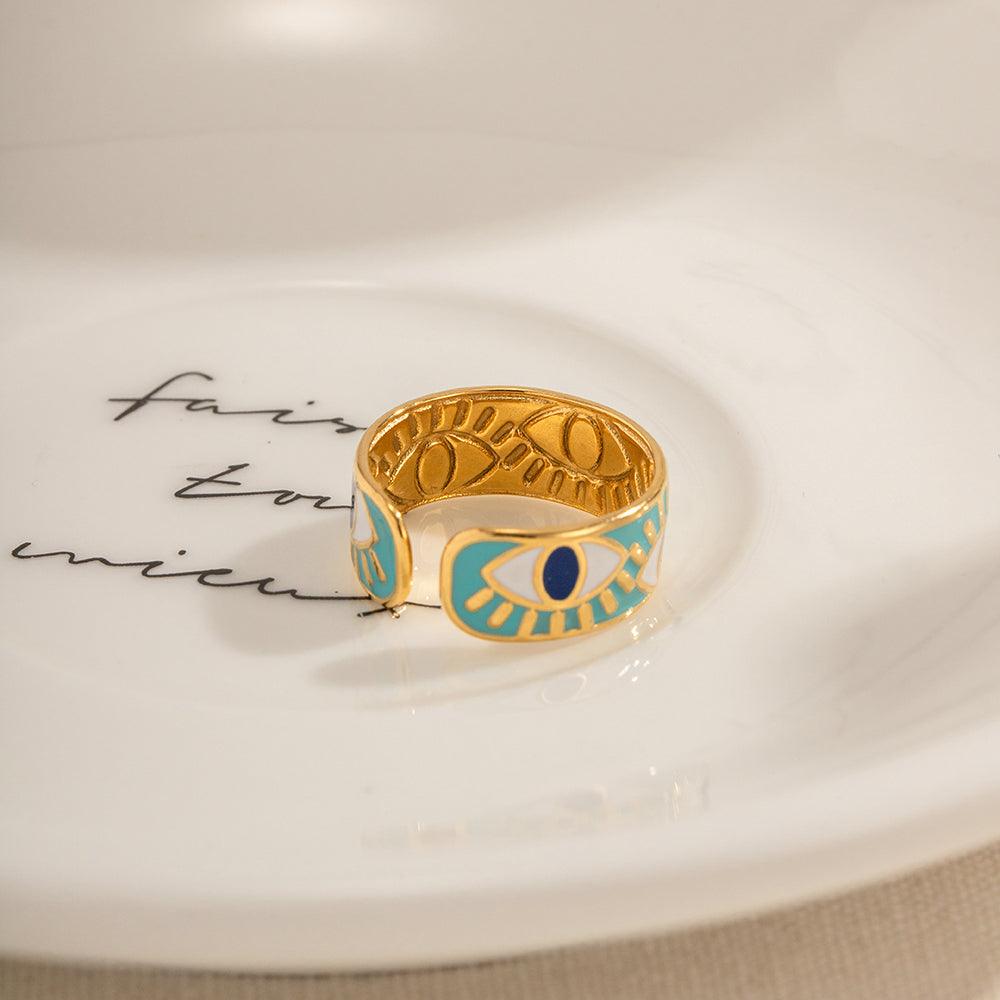 बुरी नज़र का आकार बदलने योग्य अंगूठी