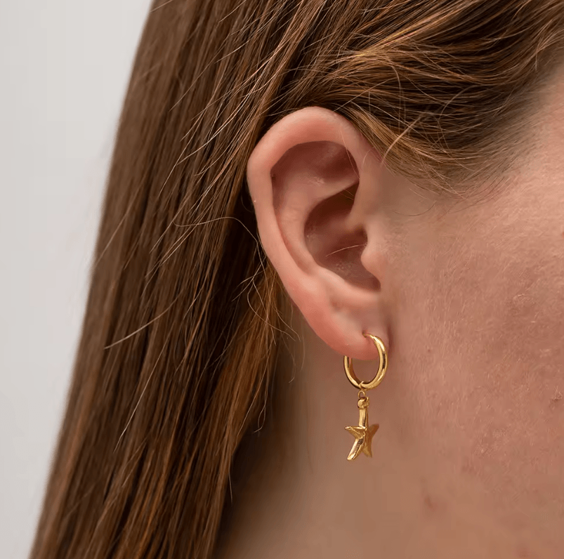 सी स्टार हैंगिंग हूप इयररिंग