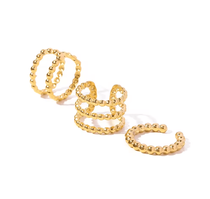3 इयररिंग सेट - कफ