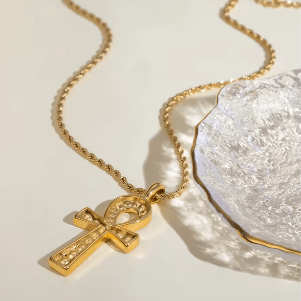 क्रॉस चंकी 20 इंच नेकलेस