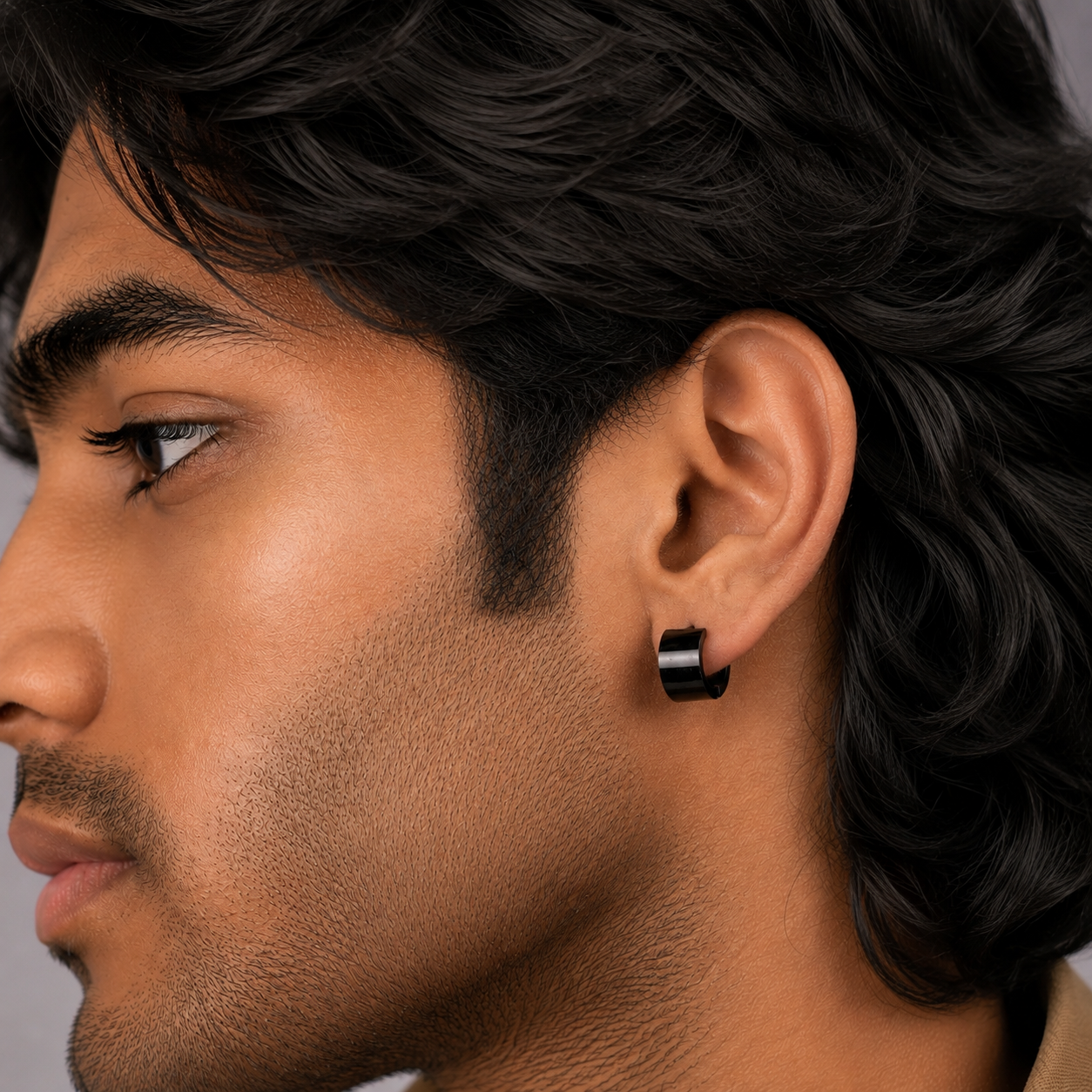 Shiny Hoop Earring - B