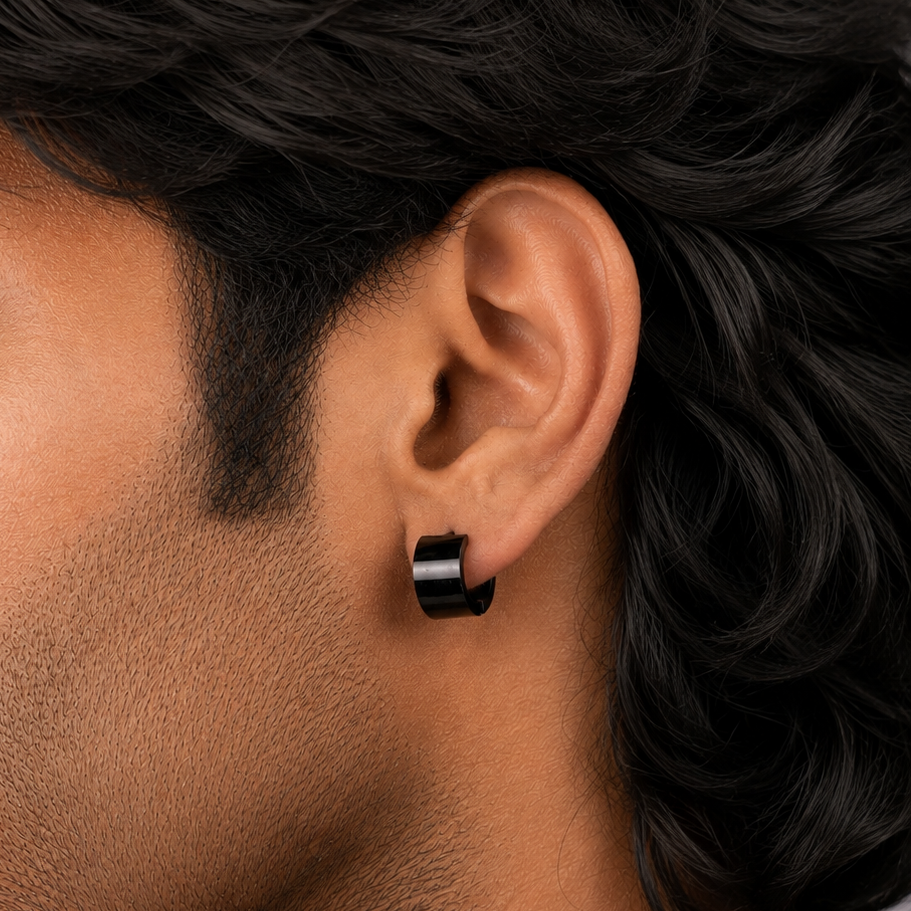 Shiny Hoop Earring - B