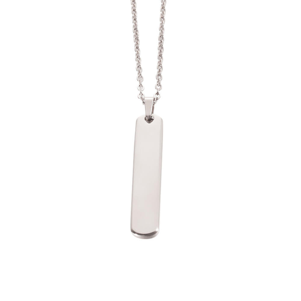 Engravable Bar Chain - Silver