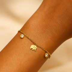 Zia Elephant Zirconia Bracelet
