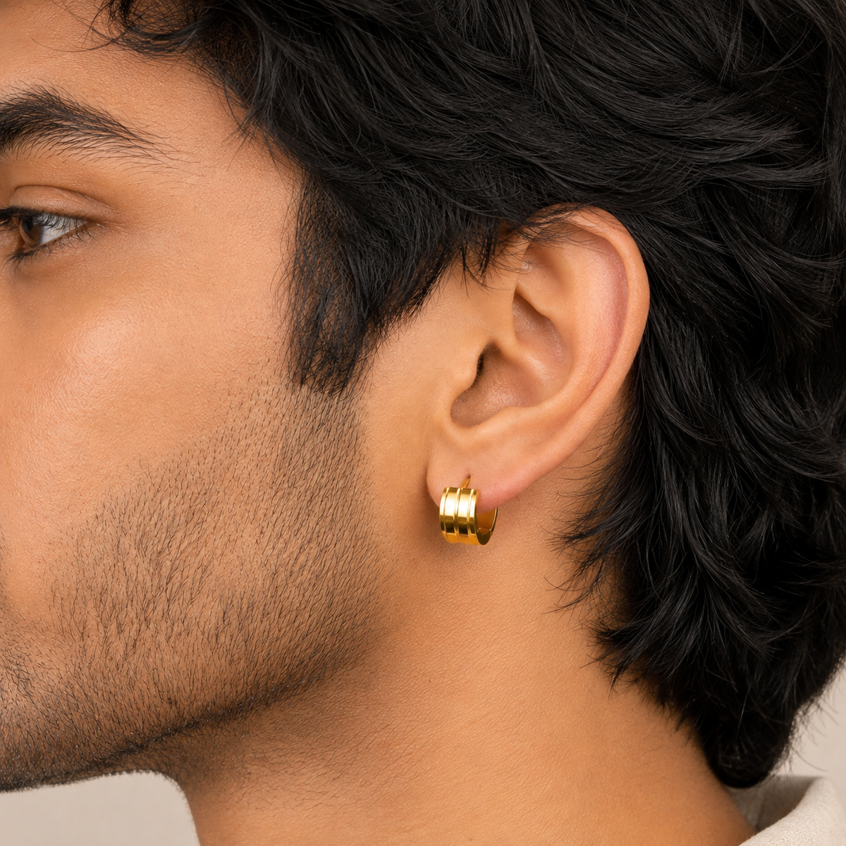 Buckle Hoop Earring