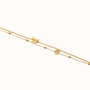 Buy gold-plated double-chain bracelet online