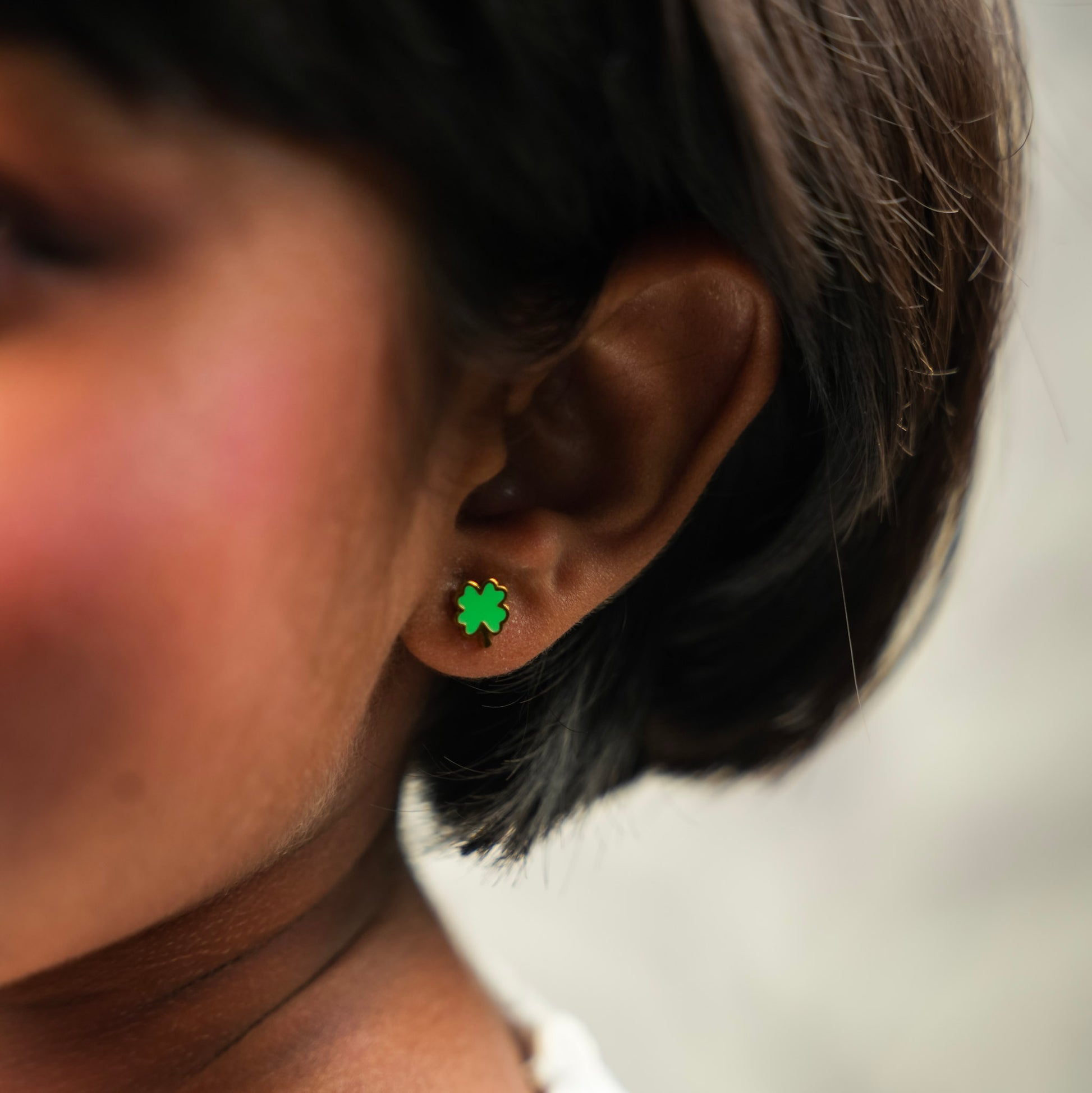 Lucky Clover Stud Earring