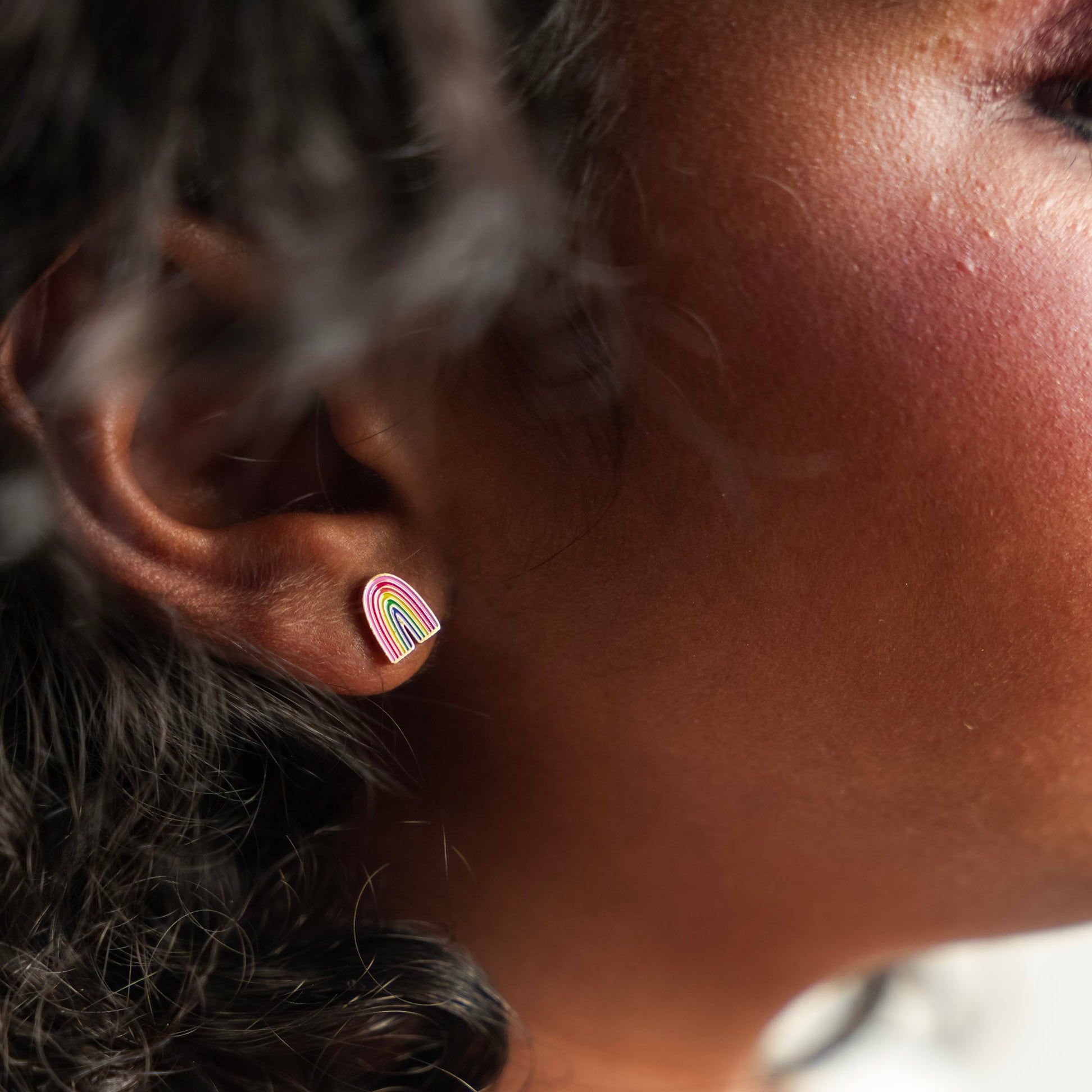 Rainbow Stud Earring