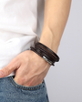 Multilayer Leather Bracelet - Brown
