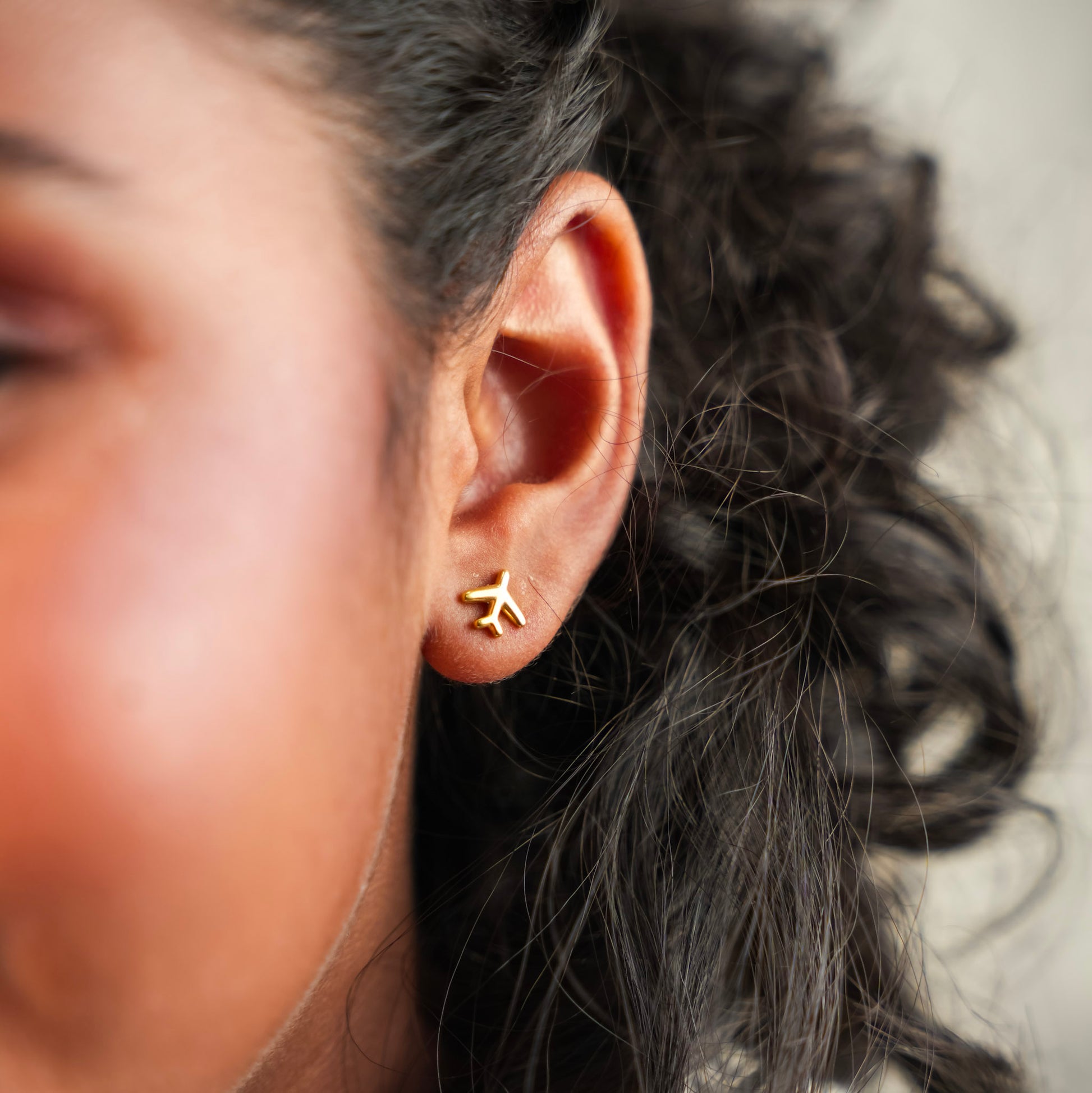 Airplane Stud Earrings