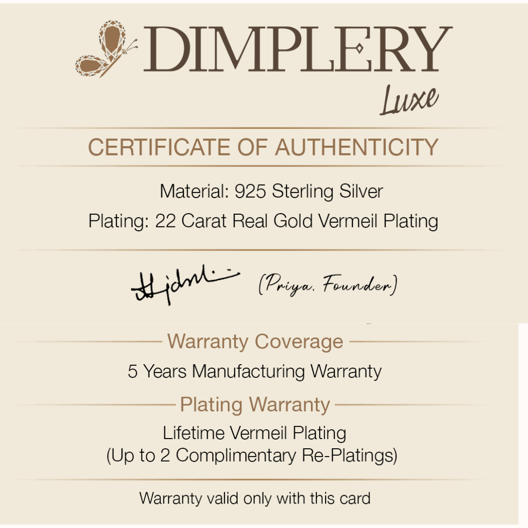 925 Silver 22kt Gold Plated Cross Zirconia Necklace