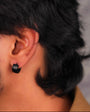 Matt Hoop Earring - Black