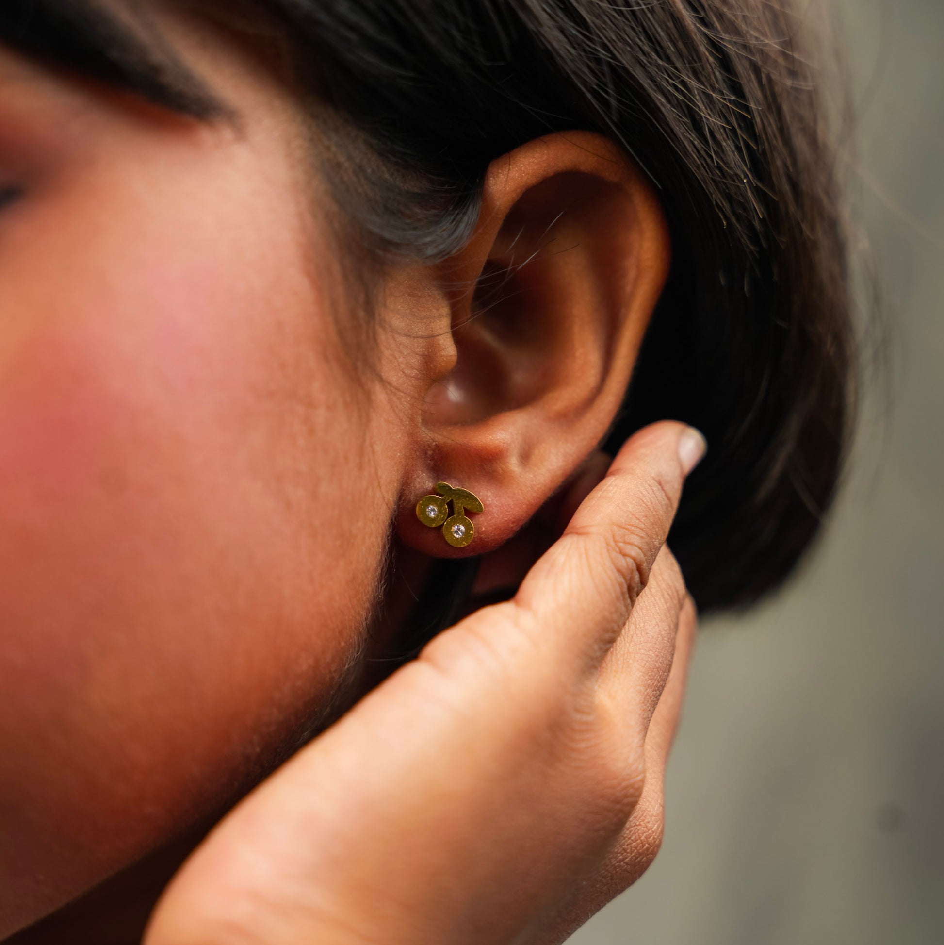Cherry Stud Earring