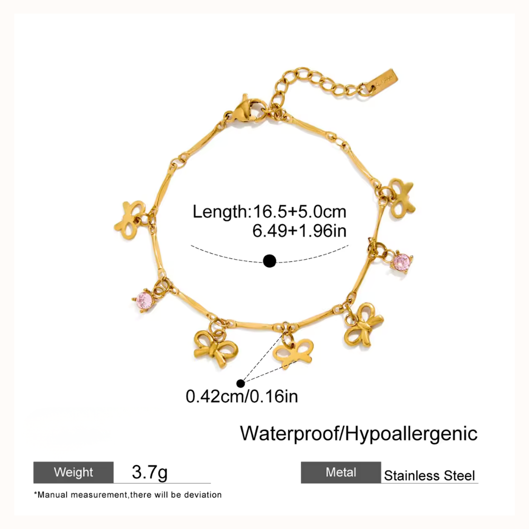 Bow Pink Bracelet